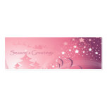 Pink Christmas Gift Tag business cards