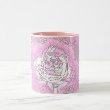 Pink Chrome Rose Mug