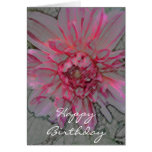 Pink Chrysanthemum Birthday Card