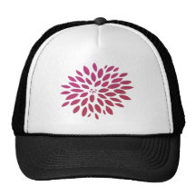 Pink Chrysanthemum Mesh Hat