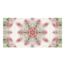 Pink Chrysanthemums Kaleidoscope Art 4