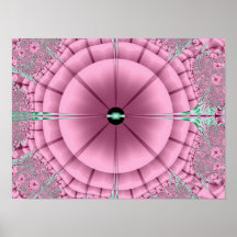 Pink circles poster