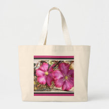 Pink Clematis Bags