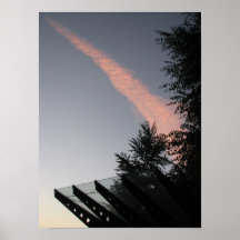 pink cloud sunrise poster