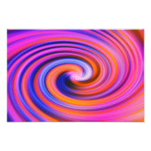 Pink Colour Swirl Pop Art Photographic Print