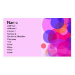 Pink & colours Polkadots Business Card Template