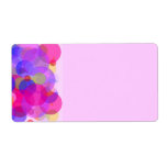 Pink & colours Polkadots Custom Shipping Labels