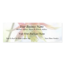 Pink Columbine Flower Business Card Templates