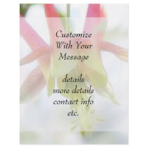 Pink Columbine Flower Custom Flyer