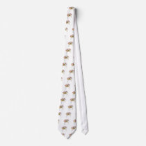 Pink Columbine Flower Victorian Trade Card Custom Tie