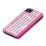 Pink computer keyboard iPhone 4 cover