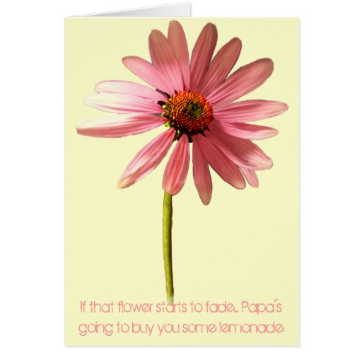 Pink Cone Flower If that flower starts to fade Cards