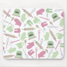 Pink Cooking Themed Mousepad