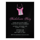 Pink Corset Bachelorette Party Invitations