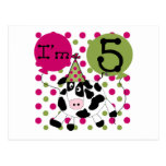 Pink Cow 5th Birthday Tshirts and Gifts Post Card