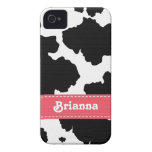 Pink Cowhide iPhone 4 4s Case-Mate Cover Iphone 4 Covers