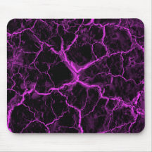 Pink Cracks on Black Mouse Pad