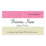 Pink & Cream Circles Business Cards