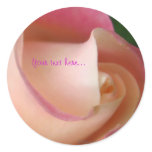 Pink Cream Wedding Rose Seal stickers