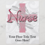 Pink Cross/Swirl Nurse Flyers