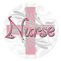 Pink Cross/Swirl Nurse