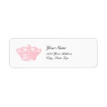 Pink Crown Custom Return Address Label