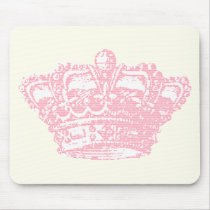 Pink Crown Mouse Pads