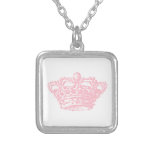 Pink Crown Pendant