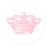 Pink Crown stickers