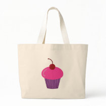 Pink Cupcake Tote Bags
