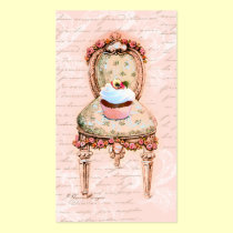 Pink Cupcake Bakery Business Profile Card business cards