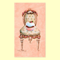 Pink Cupcake Bakery Business Profile Card business cards