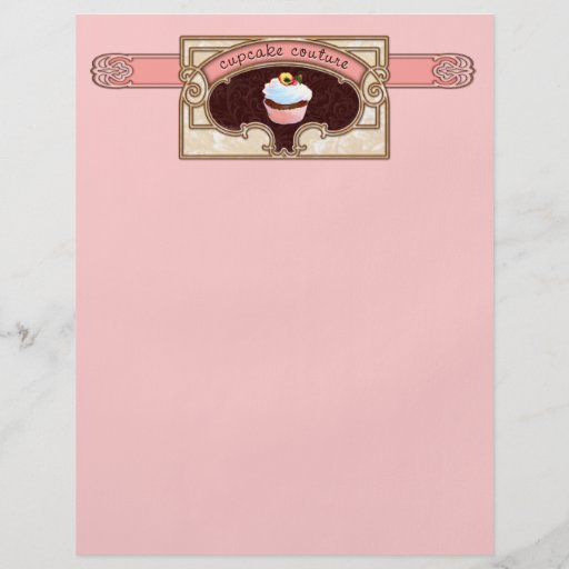 Pink Cupcake Couture Sign Flyer