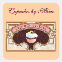 Pink Cupcake Couture Sign Logo Banner Stickers