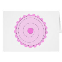 Pink Cupcake. Greeting Card
