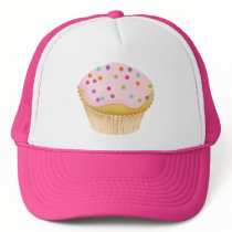 Pink Cupcake Mesh Hat