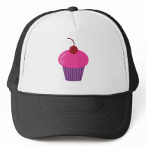 Pink Cupcake Mesh Hat