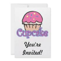 Pink Cupcake Personalized Announcement