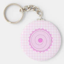 Pink Cupcake. Key Chain