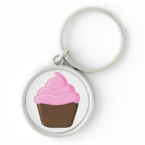 Pink Cupcake Keychian Key Chains