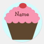 Pink Cupcake Love Personalized Sticker