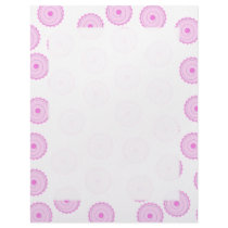 Pink Cupcake Pattern. Letterhead Design