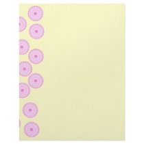 Pink Cupcake Pattern. Letterhead Template