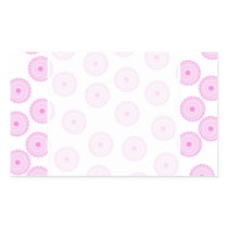 Pink Cupcake Pattern. Rectangle Stickers