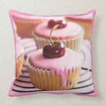 Pink Cupcakes American MoJo Pillows