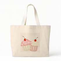 Pink Cupcakes Tote Bags