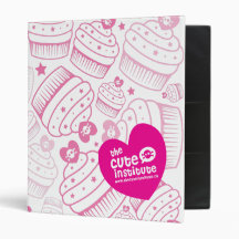 pink cupcakes binders