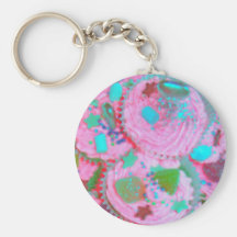Pink Cupcakes keychain