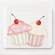Pink Cupcakes Mouse Pad