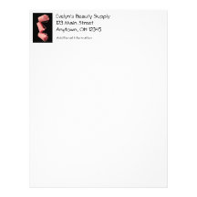 Pink Curlers Customized Letterhead